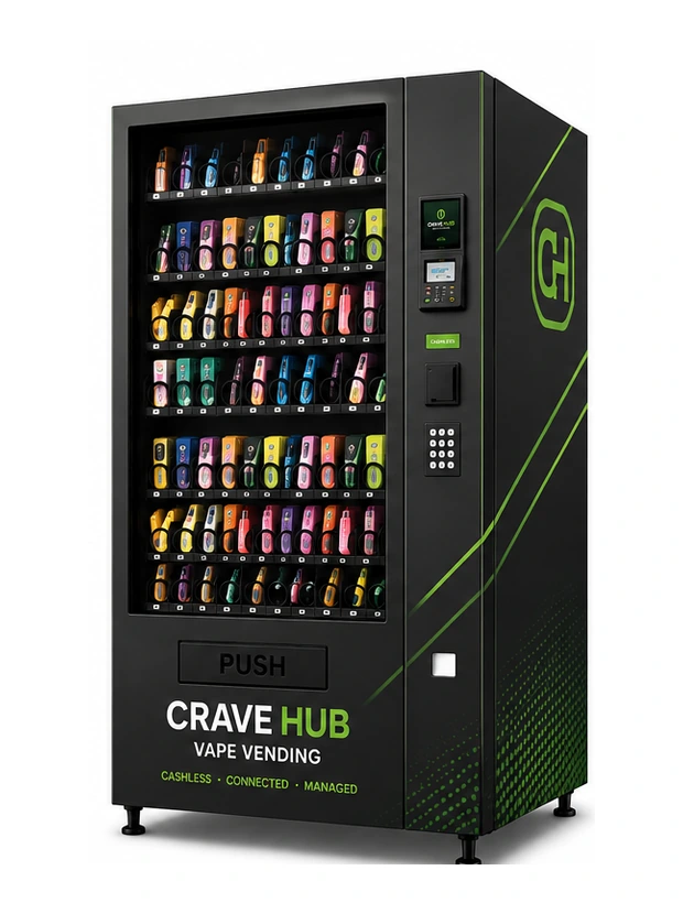 CRAVE HUB High-Capacity Vape Vending machine